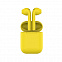 Наушники беспроводные с зарядным боксом TWS AIR SOFT, цвет желтый  с логотипом в Екатеринбурге заказать по выгодной цене в кибермаркете AvroraStore