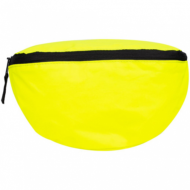 Поясная сумка Manifest Color из светоотражающей ткани, неон-желтая с логотипом в Екатеринбурге заказать по выгодной цене в кибермаркете AvroraStore