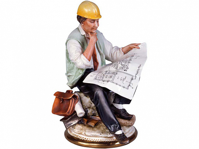 Скульптура «Инженер» с логотипом в Екатеринбурге заказать по выгодной цене в кибермаркете AvroraStore