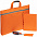 Набор Flexpen Shall Simple, оранжевый с логотипом в Екатеринбурге заказать по выгодной цене в кибермаркете AvroraStore
