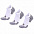 Набор из 3 пар спортивных женских носков Monterno Sport, белый с логотипом в Екатеринбурге заказать по выгодной цене в кибермаркете AvroraStore