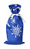 Чехол для шампанского «Снежинки», синий с логотипом в Екатеринбурге заказать по выгодной цене в кибермаркете AvroraStore