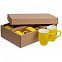 Набор кружек Good Morning c покрытием софт-тач, желтый с логотипом в Екатеринбурге заказать по выгодной цене в кибермаркете AvroraStore