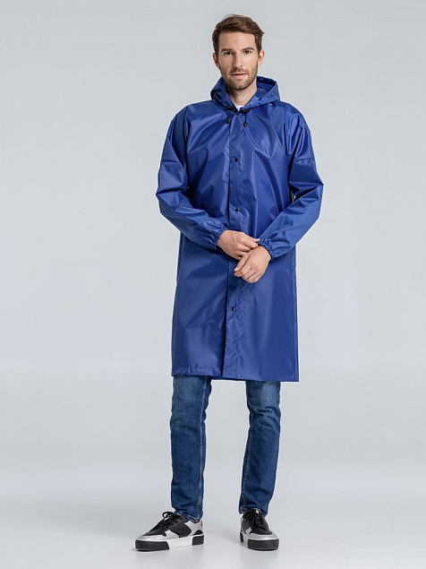 Дождевик унисекс Rainman Strong, ярко-синий с логотипом в Екатеринбурге заказать по выгодной цене в кибермаркете AvroraStore