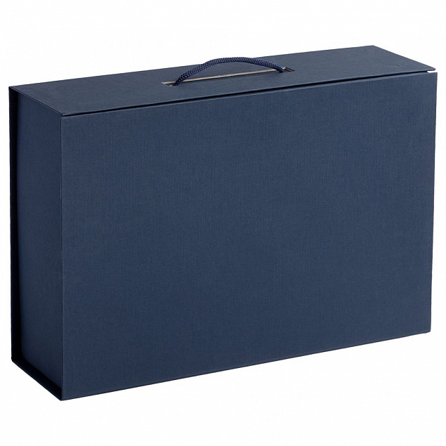 Коробка Case, подарочная, синяя с логотипом в Екатеринбурге заказать по выгодной цене в кибермаркете AvroraStore