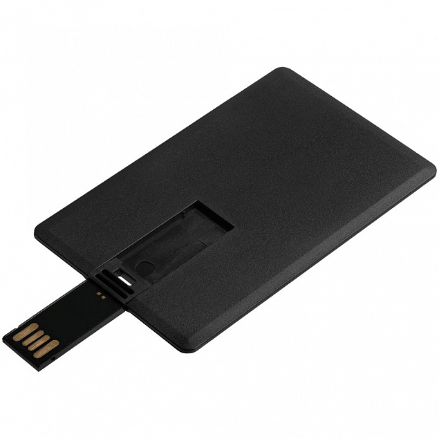 Флешка Card, 8 Гб, черная с логотипом в Екатеринбурге заказать по выгодной цене в кибермаркете AvroraStore