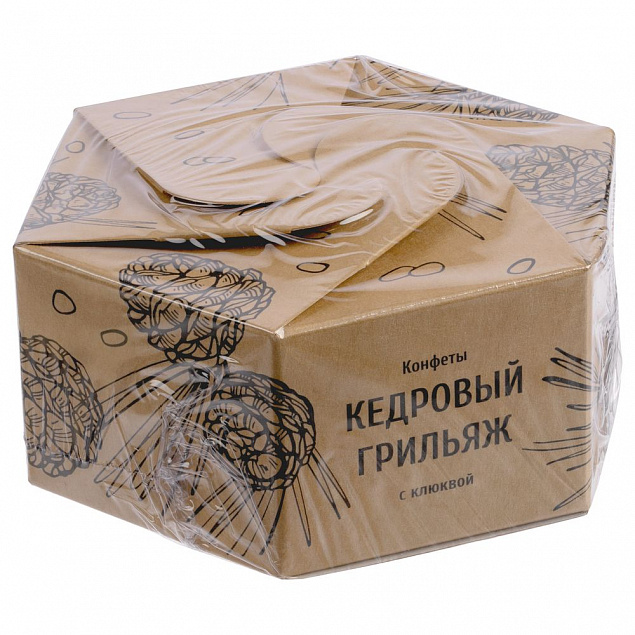 Конфеты «Кедровый грильяж» с клюквой с логотипом в Екатеринбурге заказать по выгодной цене в кибермаркете AvroraStore