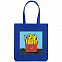 Холщовая сумка «Фри», ярко-синяя с логотипом в Екатеринбурге заказать по выгодной цене в кибермаркете AvroraStore