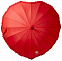 Зонт-трость «Сердце», красный с логотипом в Екатеринбурге заказать по выгодной цене в кибермаркете AvroraStore
