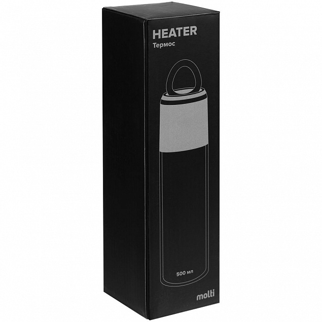 Термос Heater, белый с логотипом в Екатеринбурге заказать по выгодной цене в кибермаркете AvroraStore