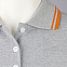 Рубашка поло женская PASADENA WOMEN 200 с контрастной отделкой, серый меланж c оранжевым с логотипом в Екатеринбурге заказать по выгодной цене в кибермаркете AvroraStore