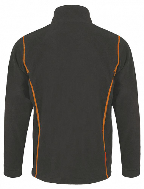 Куртка мужская Nova Men 200, темно-серая с оранжевым с логотипом в Екатеринбурге заказать по выгодной цене в кибермаркете AvroraStore