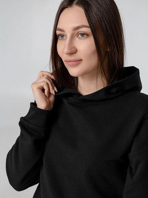 Худи Barta, черное с логотипом в Екатеринбурге заказать по выгодной цене в кибермаркете AvroraStore