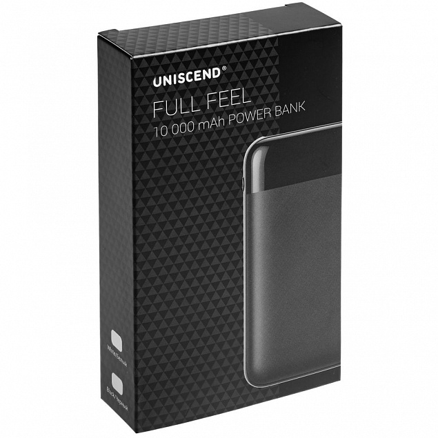 Внешний аккумулятор Uniscend Full Feel 10000 mAh с индикатором заряда, белый с логотипом в Екатеринбурге заказать по выгодной цене в кибермаркете AvroraStore