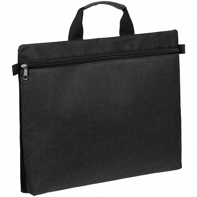 Конференц-сумка Melango, черная с логотипом в Екатеринбурге заказать по выгодной цене в кибермаркете AvroraStore
