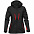 Куртка софтшелл женская Patrol, черная с красным с логотипом в Екатеринбурге заказать по выгодной цене в кибермаркете AvroraStore