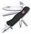 Солдатский нож с фиксатором лезвия Forester, черный с логотипом в Екатеринбурге заказать по выгодной цене в кибермаркете AvroraStore