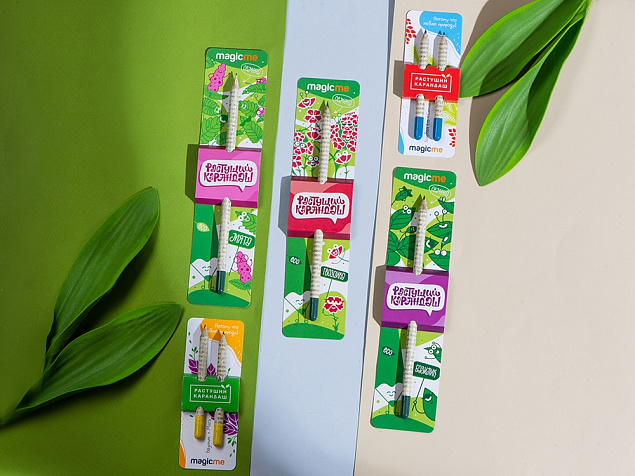 «Растущий карандаш» с семенами гвоздики с логотипом в Екатеринбурге заказать по выгодной цене в кибермаркете AvroraStore