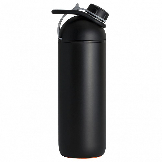 Бутылка для воды fixFlask, черная с логотипом в Екатеринбурге заказать по выгодной цене в кибермаркете AvroraStore