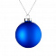 Елочный шар Finery Matt, 8 см, матовый синий с логотипом в Екатеринбурге заказать по выгодной цене в кибермаркете AvroraStore