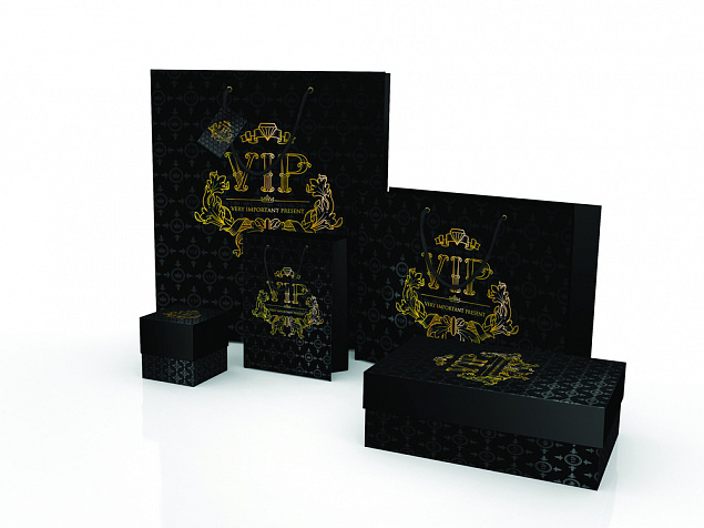 Коробка подарочная VERY IMPORTANT PRESENT с логотипом в Екатеринбурге заказать по выгодной цене в кибермаркете AvroraStore