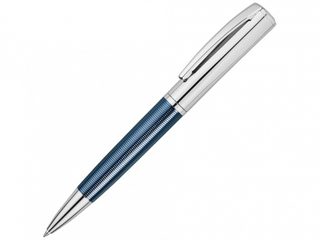Ручка металлическая шариковая Conquest Blue с логотипом в Екатеринбурге заказать по выгодной цене в кибермаркете AvroraStore