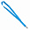 Ланъярд NECK, синий, полиэстер, 2х50 см с логотипом в Екатеринбурге заказать по выгодной цене в кибермаркете AvroraStore