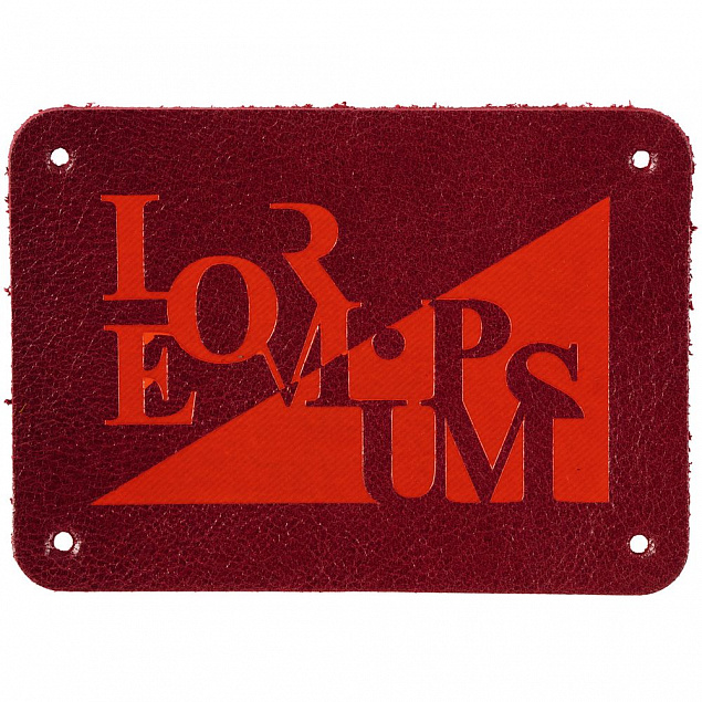 Лейбл кожаный Beta, XL, красный с логотипом в Екатеринбурге заказать по выгодной цене в кибермаркете AvroraStore