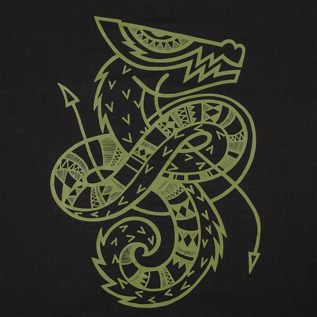 Толстовка «Полинезийский дракон», черная с логотипом в Екатеринбурге заказать по выгодной цене в кибермаркете AvroraStore