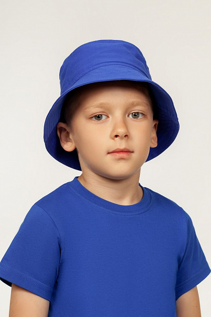 Панама детская Bizbolka Challenge Kids, голубая с логотипом в Екатеринбурге заказать по выгодной цене в кибермаркете AvroraStore
