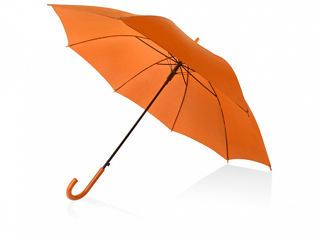 Зонт-трость Яркость, оранжевый с логотипом в Екатеринбурге заказать по выгодной цене в кибермаркете AvroraStore