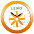 Часы настенные Vivid large, оранжевые с логотипом в Екатеринбурге заказать по выгодной цене в кибермаркете AvroraStore