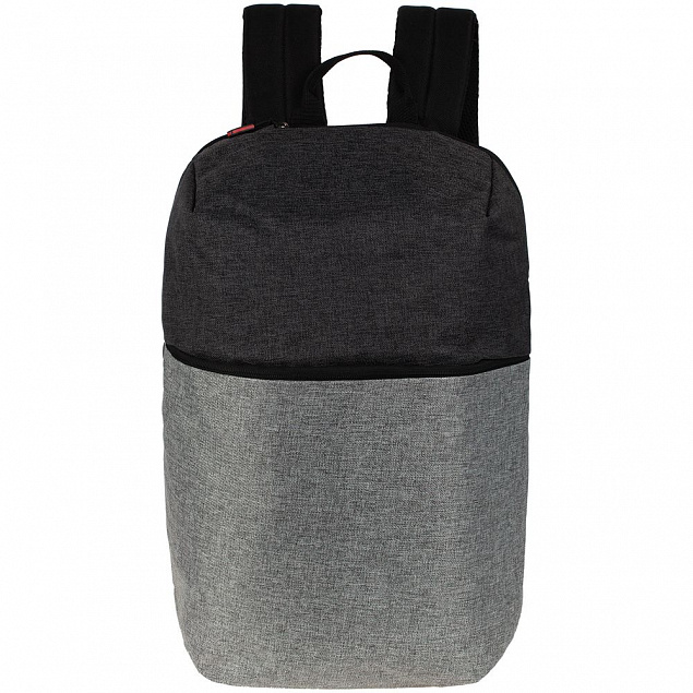 Рюкзак для ноутбука Burst Argentum, серый с темно-серым с логотипом в Екатеринбурге заказать по выгодной цене в кибермаркете AvroraStore