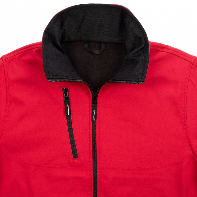 Куртка софтшелл мужская Zagreb, красная с логотипом в Екатеринбурге заказать по выгодной цене в кибермаркете AvroraStore