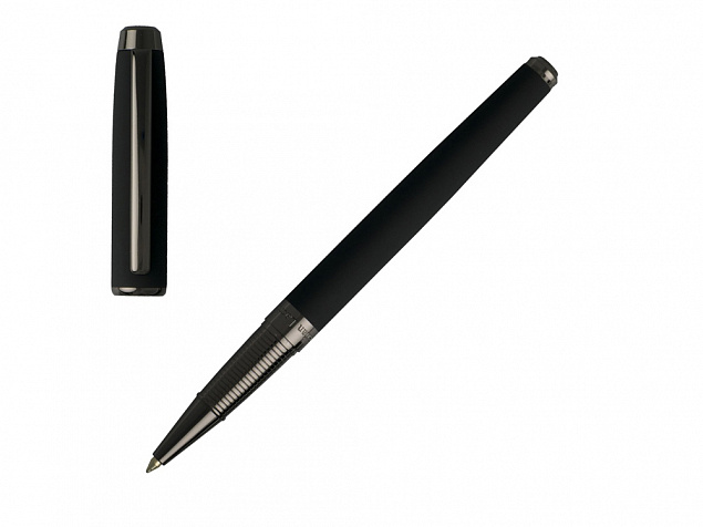 Ручка роллер Chorus Black с логотипом в Екатеринбурге заказать по выгодной цене в кибермаркете AvroraStore