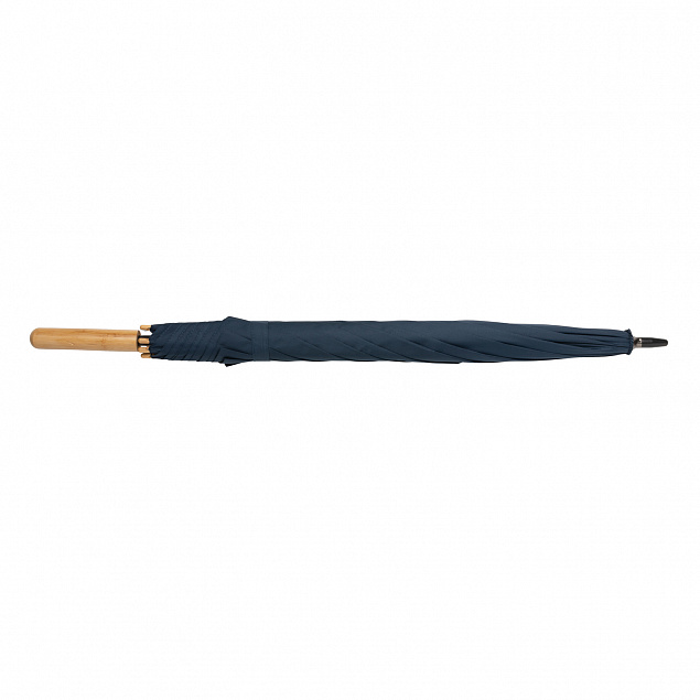 Автоматический зонт-трость с бамбуковой ручкой Impact из RPET AWARE™, 23" с логотипом в Екатеринбурге заказать по выгодной цене в кибермаркете AvroraStore