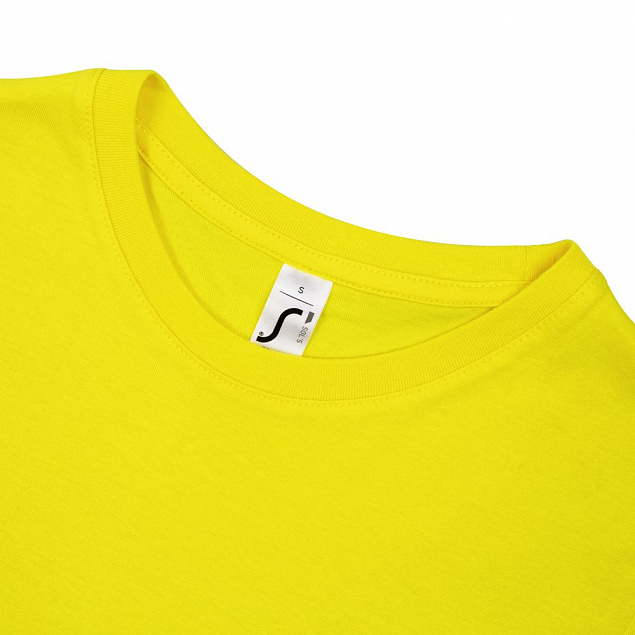 Футболка женская REGENT WOMEN, лимонно-желтая с логотипом в Екатеринбурге заказать по выгодной цене в кибермаркете AvroraStore