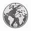 Часы настенные Карта мира с логотипом в Екатеринбурге заказать по выгодной цене в кибермаркете AvroraStore
