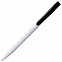 Ручка шариковая Pin, белая с черным с логотипом в Екатеринбурге заказать по выгодной цене в кибермаркете AvroraStore