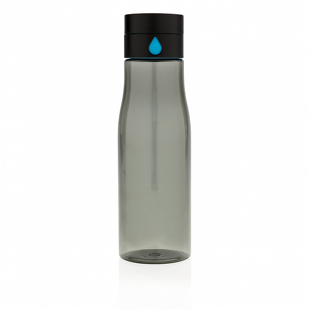 Бутылка для воды Aqua из материала Tritan, черная с логотипом в Екатеринбурге заказать по выгодной цене в кибермаркете AvroraStore