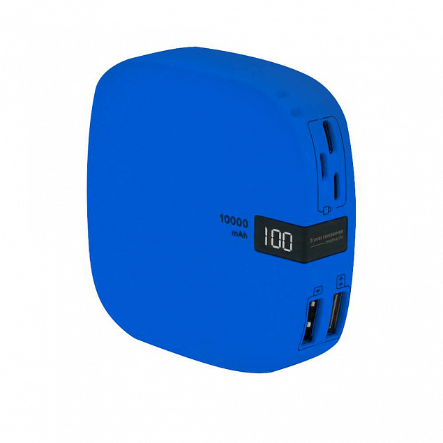 Внешний аккумулятор Revil 10000 mAh - Синий HH с логотипом в Екатеринбурге заказать по выгодной цене в кибермаркете AvroraStore