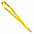 Ланъярд NECK, желтый, полиэстер, 2х50 см с логотипом в Екатеринбурге заказать по выгодной цене в кибермаркете AvroraStore
