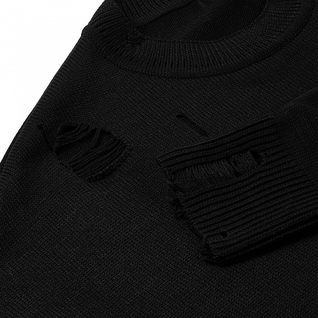 Джемпер оверсайз унисекс Grunge в сумке, черный с логотипом в Екатеринбурге заказать по выгодной цене в кибермаркете AvroraStore