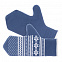 Варежки «Скандик», синие (индиго) с логотипом в Екатеринбурге заказать по выгодной цене в кибермаркете AvroraStore