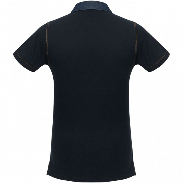 Рубашка поло мужская DNM Forward темно-синяя с логотипом в Екатеринбурге заказать по выгодной цене в кибермаркете AvroraStore