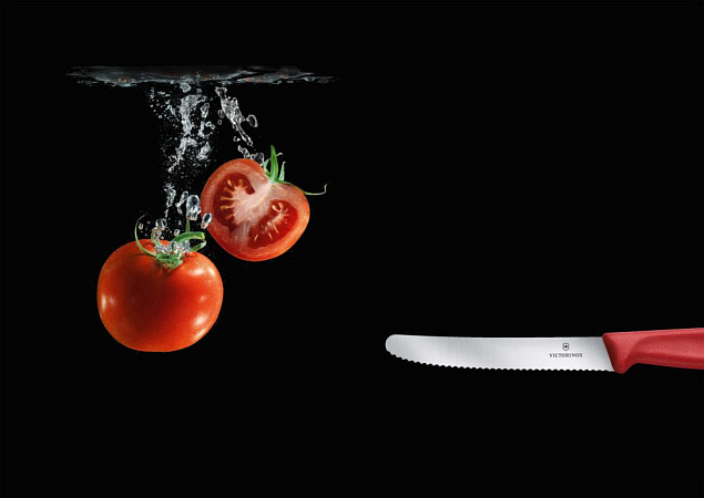 Нож для овощей Victorinox Swiss Classic, черный с логотипом в Екатеринбурге заказать по выгодной цене в кибермаркете AvroraStore