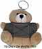 Медведь плюшевый на брелоке с логотипом в Екатеринбурге заказать по выгодной цене в кибермаркете AvroraStore