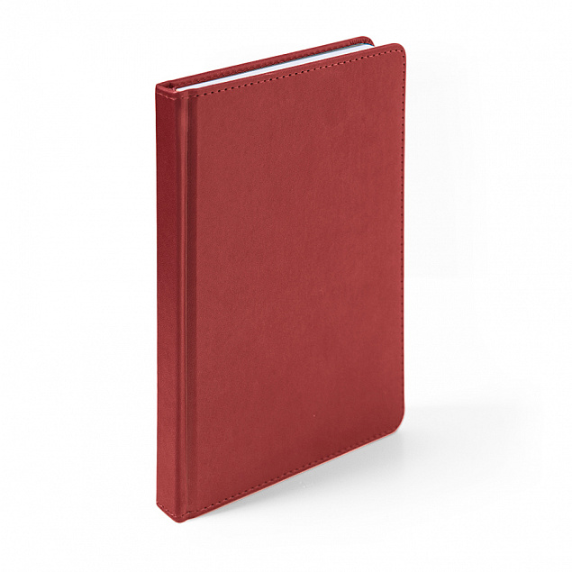 Ежедневник недатированный Campbell, А5,  красный, белый блок с логотипом в Екатеринбурге заказать по выгодной цене в кибермаркете AvroraStore