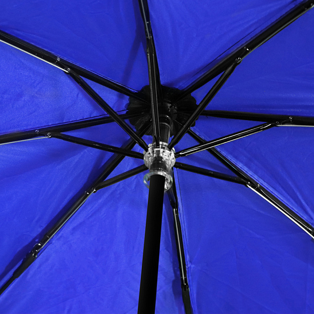 Зонт Glamour - Синий HH с логотипом в Екатеринбурге заказать по выгодной цене в кибермаркете AvroraStore