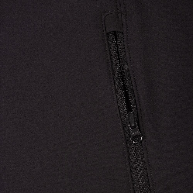 Куртка мужская Hooded Softshell черная с логотипом в Екатеринбурге заказать по выгодной цене в кибермаркете AvroraStore